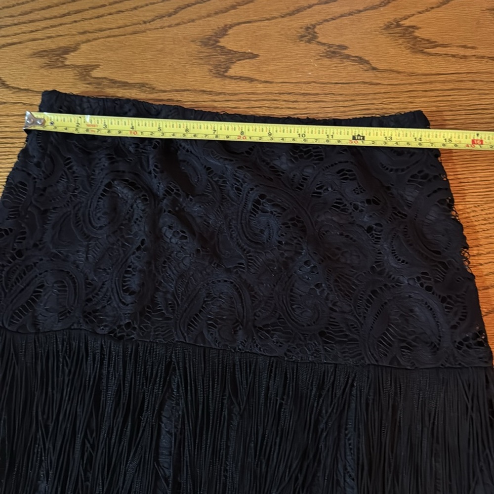 Wrangler  Black Fringe Skirt - Picture 3 of 5